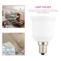 E12 to E27 Socket Light Bulb Lamp Holder Adapter Plug Extender Lampholder--white. 