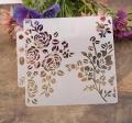 3pcs Different Designs Reusable Flower & leaves DIY Painting Emboss Art Craft Scrap booking Cards Album Stencil For Wall Decor size 25x20cm. 
