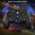 The G-Lab K-Pad Thorium Gaming Controller PC & PS3 with USB – Built-in Vibration – Joystick for PC with Windows XP-7-8-10, PS3, Android (Black) (Wireless), K-PAD-THORIUM-WL. 