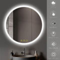 AI-LIGHTING Round Bathroom LED Mirror Illuminated Backlit 3 LED Light Color Touch Switch | 15.75 Inch. 