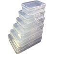 Clear PP Box Long Square Plastic Packing Empty Box Parts Mobile Phone Repair Box Tool Mini Small Storage Box. 