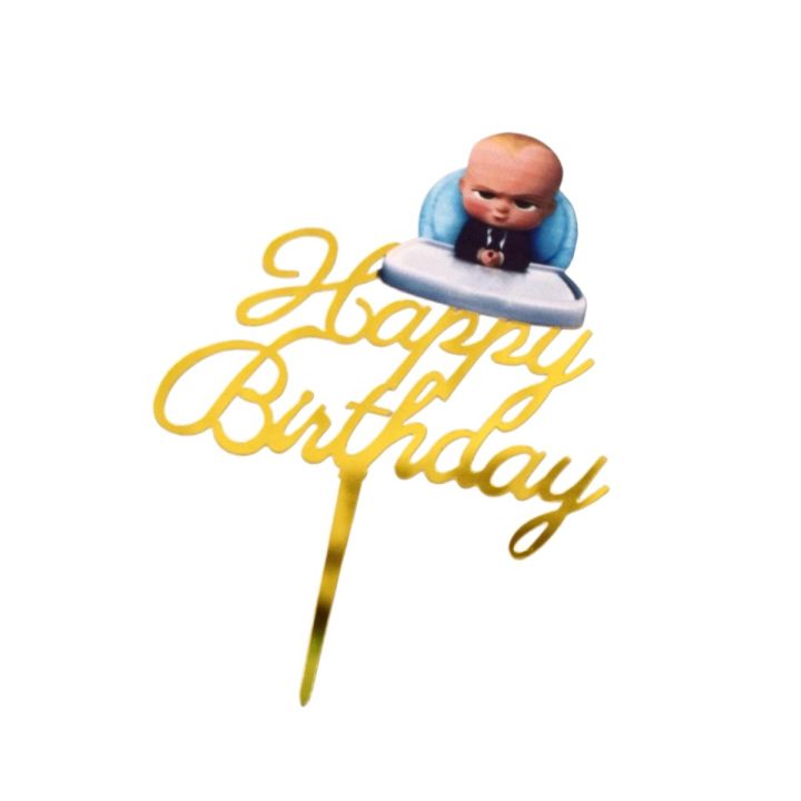 CAKE TOPPER BOSS BABY THEME FOR CAKE DECORATION BOSS THEME