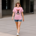 T shirt for girls & Women STRANGER THINGS Printed Summer Cotton Round Neck Half sleeve. 