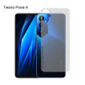 For Tecno Pova 6 pro back film 3D Carbon Fiber Rear Protective Film 10pcs/1pcs Pova5 5 pro 4 3 2. 