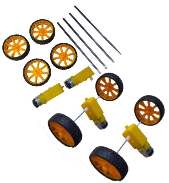 Toy car wheel set Diy educational project