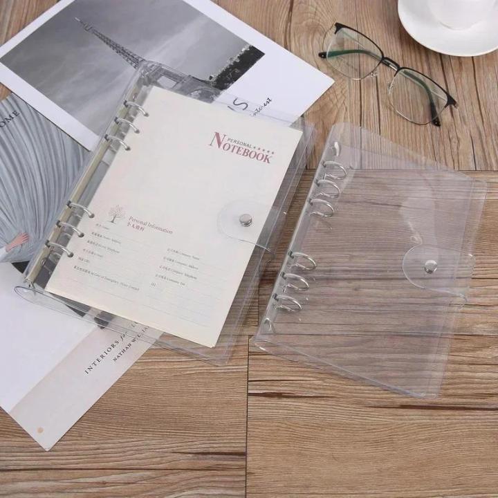 2024%20A5%20A6%20A7%20Transparent%20Notebook%20Cover%20Loose-leaf%20Ring%20Binder%20PVC%20Waterproof%20Clear%20Filing%20Products%20Folders%20Office%20School%20Stationery%20Myhappinessisyou%20-%20Image%203