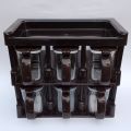 6 / 8 Pcs Galaxy Masala Jar kitchen rack Masala Box Spice Rack box with Automatic Lid Cooking kitchen accessories Golden. 