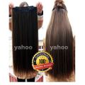 Dark Brown Wig Extension Hair Styling Very Long Hair Extension for Women With 5 Clips Strongly Attached No Hair Fall Washable Reuseable - Brown Makes hair look gorgeous Easy to use Makes hair look trendy. 
