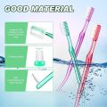 1 pc Oral Hygiene Care Orthodontic Tooth Brushes V-Shaped Orthodontic Toothbrush Soft Bristle with one Inter-Dental Brush. 