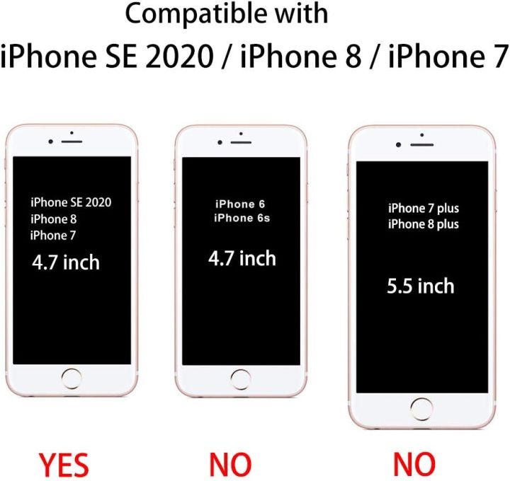 iPhone%20SE%203/2%20(2022/2020%20Edition),%20iPhone%208%20and%20iPhone%207,%204.7-Inch,%20Shockproof%20Bumper%20Cover,%20Anti-Scratch%20Clear%20Back%20(Clear)%20-%20Image%203