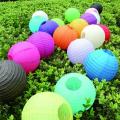 2 pcs 12inch Round Paper Hanging Lanterns lamps for Birthday, Bridal Shower, Wedding Anniversary Party Home Festival Decoration. 