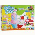 COLOR CLAY DIY ICE CREAM PARTY PLAYSET. 