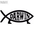【Universal Car Parts Store】Volkrays Darwin Fish Accessories Waterproof Accessories Sunscreen Cartoon Vinyl Decal,4cm*12cm. 