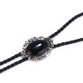 Indian Western Cowboy Black Bolo Tie Rodeo Dance Necktie Bootlace Ties. 