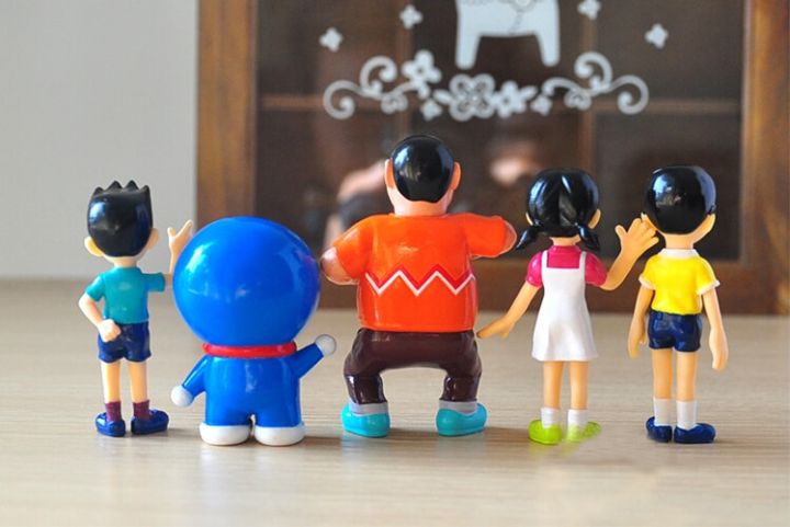 5Pcs/Lot%20Anime%20Cartoon%20Kawaii%20Doraemon%20Nobita%20Nobi%20Minamoto%20Shizuka%20PVC%20Action%20Figures%20Collectible%20Model%20Toy%20Doll%20Kids%20Gift%20-%20Image%205