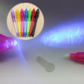 UV Light Pen Invisible Ink Security Marker Pen With Ultra Violet LED Blacklight,. 