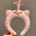 Lovely Cat Plush Animal Hairband Rabbit Pig Cartoon Headband Chicken Rotating Funny Hair Hoop Children. 