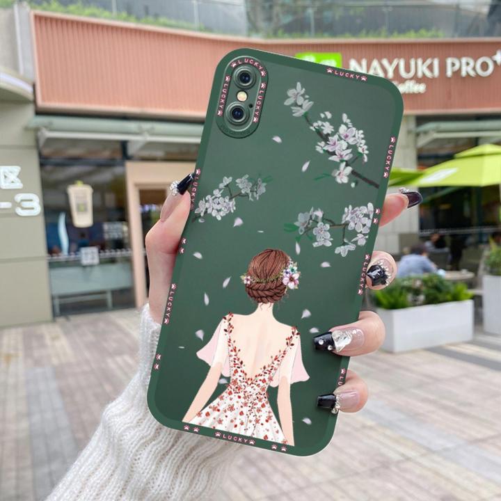 dienya For iPhone Xs Max Case Fashion Popular Girl Patten New Design Soft Rubber Casing Full Lens Back Cover Camera Thin Pattern Protect Shockproof Cases