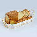 Bread Serving Baskets- Gold Plated Bread Trays with Inner-Large. 