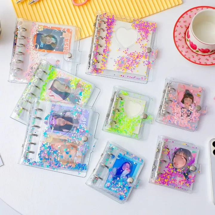 %E3%80%90NEW%E3%80%91%20Glitter%20Sequin%20Binder%20Photocard%20Holder%20Transparent%203/5%20Inches%20Photo%20Album%20Kpop%20Idol%20Cards%20Collect%20Book%20Star%20Chaser%20Storage%20Album%20-%20Image%202