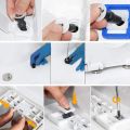 4 Pack Toilet Seat Screws Toilet Seat Hinges Bolt Expanding Rubber Top Nuts Screw Fixings Fix WC Blind Hole Fittings. 