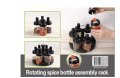 Rotating Spice Rack 6 Bottles Seasoning Box Set. 