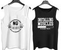 Pack of 3 Jersey Printed Gym Sando Tanks Top For Men. 