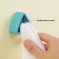 Wall Mounted Towel Plug Self Adhesive Towel Hook Holder Bathroom Towel Storage Rack Waterproof Kitchen Rag Dishcloth Clip Organizer. 