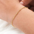 Killer Bzzo New Fashion Simple Beads Chain Bracelet Jewelry Multi-layered Thin Link Chain Bracelet For Women Stainless Steel Chain Jewelry. 