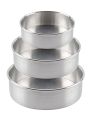 Round Shape Cake Baking Tool Metal لوہا Round Shape Cake Mould Fruit Cake Cream Cake Making Tool Cakepan Pack Of 3. 
