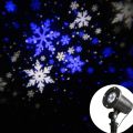 EAMBRITE Snowflake Projector Light LED White/Blue Rotating Snowfall Landscape Projection Decorative Christmas Lights with Timer for Birthday Wedding Theme Party Garden Home Winter Outdoor Indoor Decor. 