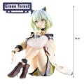 Green forest Action Figure Collectible Game Anime Girl Action Figure Toy. 