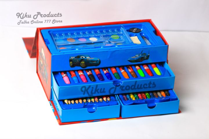 Multi%20Colour%2054%20Pieces%20Kids%20Art%20Artist%20Set%20in%20a%20Box%20with%20Drawers%20Pens%20Pencils%20Crayons%20Paints%20-%20Image%203