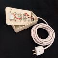 Universal 220V Extension Wire Extension Board Multi Plug 15-Feet 40/76 Wire With Superior Quality Multi Socket Brass Pin. 