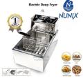 Commercial Stainless Steel Single Tank Electric Deep Fryer. 
