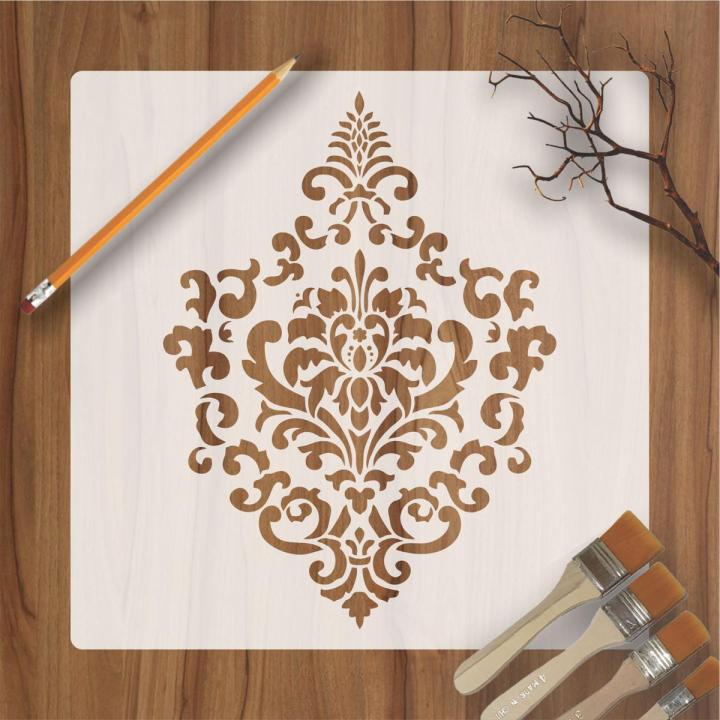 Damask Reusable Stencil For wall Painting Art DIY Home Decor, Album ...