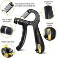 Automatic Counting Hand Gripper Adjustable Resistance Non-Slip Hand Grip Strength Trainer Fingers Wrist Forearm Exerciser Workout Gear Home Gym Exercise Equipment Hand Gripper With Rubber Grip Adjustable Resistance Automatic Counting Non-Slip. 