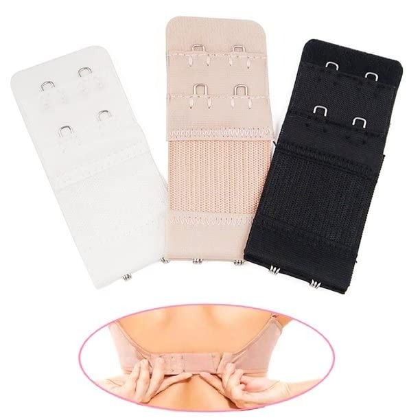Galaxy Undergarments – Pack of 3 Elastic Bra Extenders with Extended Buckle Hooks | Adjustable Lengthened Bra Extension for Women & Girls