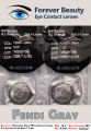 Fendi Gray Cosmetic Colored Contact Lenses Eye Contact Lenses Forever Beauty / Disposable Lenses / Eye Lense / Color Lense / Eye Lenses For Girls Women Men. 