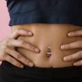 Steel Cherry Belly Navel Bar Button Ring Piercing. 