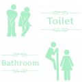 Funny Cartoon Luminous Bathroom Toilet Stickers DIY Home Decor Wall Decoration. 