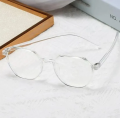 Transparent Lightweight Anti Glare UV Eyeglasses For Men and Women White Glasses for Boys and Girls. 