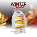 Electric Room Heater Tip Over Safety Switch Two Rods 400/800 Small Portable Electric Ceramic Space Heater with Tip-Over Safety Switch, Overheat Protection, Thermostat and Extra Long. 
