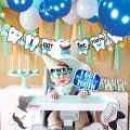 1st Tooth Party Pack balloons banners party set. 