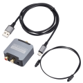 Digital Optical Fiber Coaxial Audio Converter TV SPDIF to 3.5mm Lotus Audio Digital to Analog Decoder Parts. 