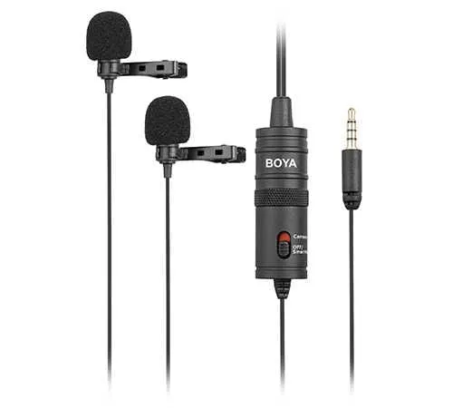 BOYA%20BY%20M1%20DM%20Dual%20Lavalier%20Microphone%20for%20Camera%20DSLR%20and%20Android%20Mobile%20-%20Image%205