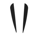 100 Pack Arrows Vanes 4 Inch Plastic Feather Fletching for DIY Archery Arrows - 50 Pack Black & 50 Pack Green. 