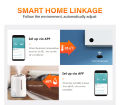 Aubess Tuya Smart ZigBee Smart Temperature And Humidity Sensor Monitoring Reminder Via Alexa Google Home ZigBee Gateway. 