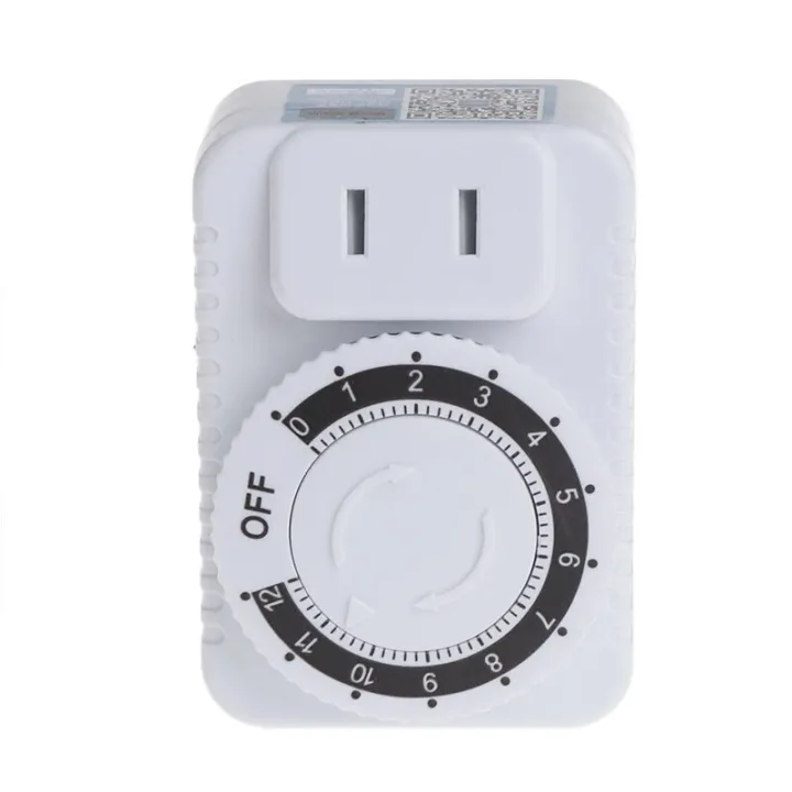 12 Hours Plastic Timer Socket Mechanical Program Timer Switches Socket ...