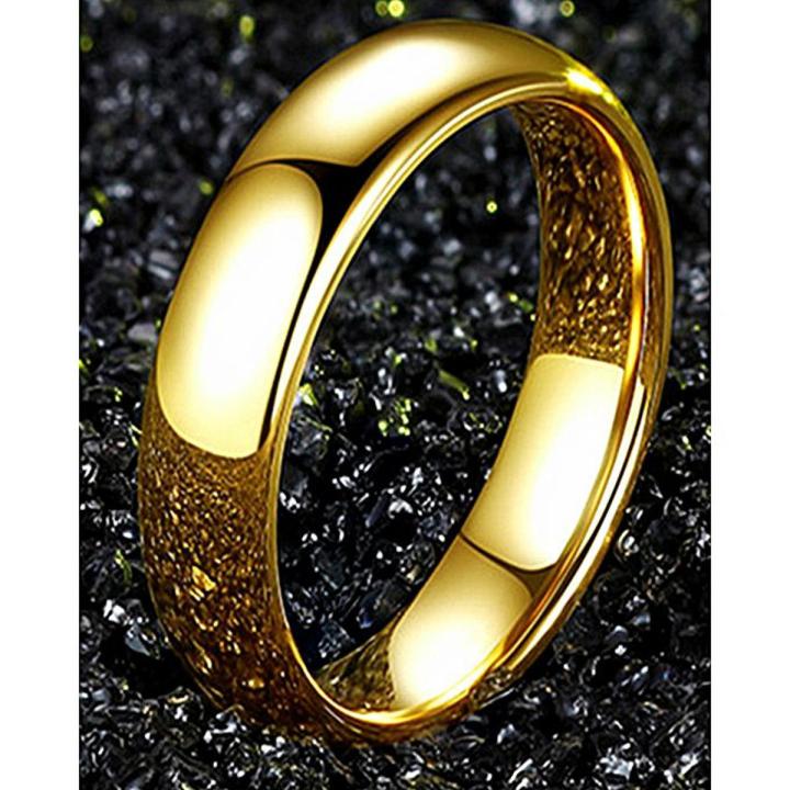 Golden Stainless Steel Ring For Women